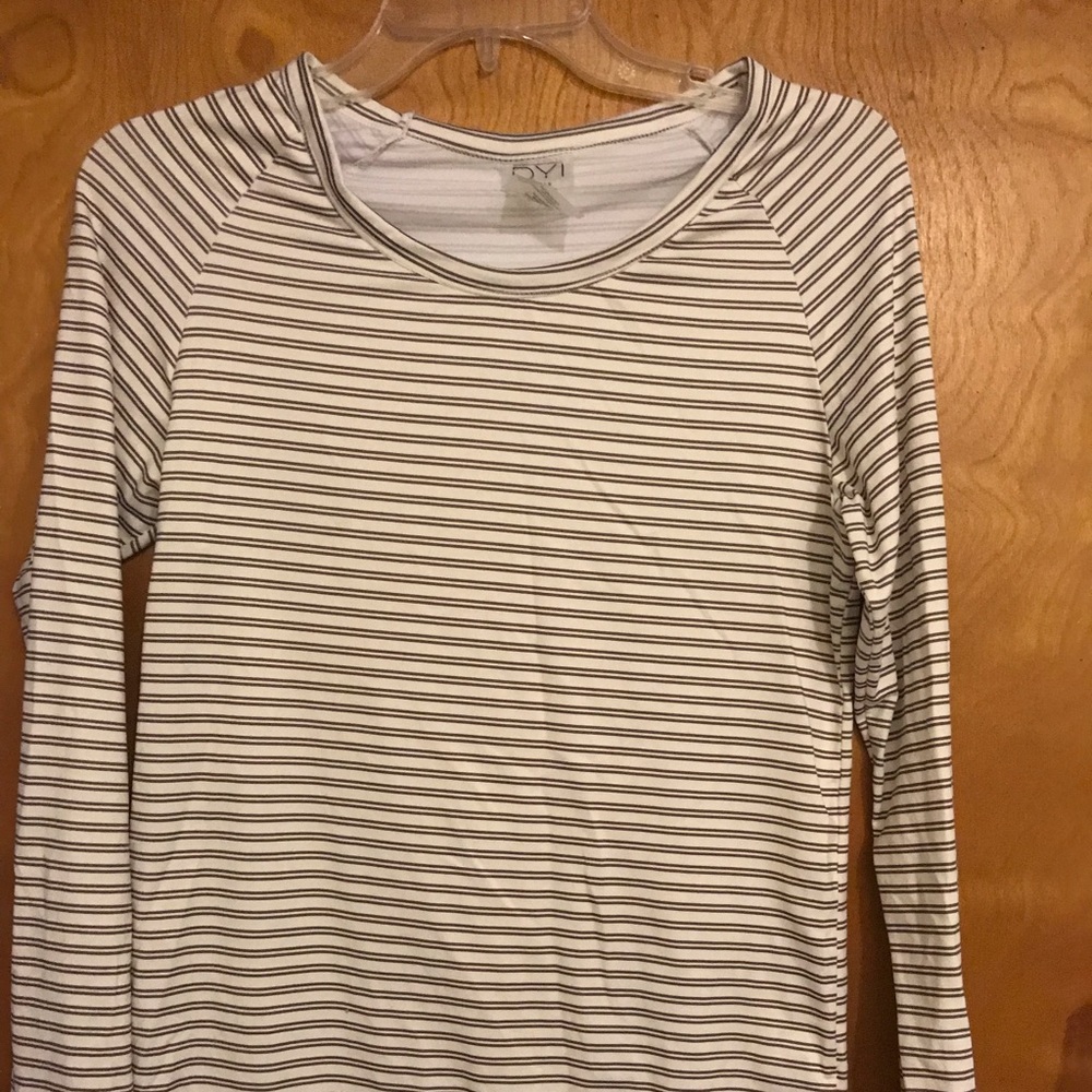 DYI long sleeve striped top